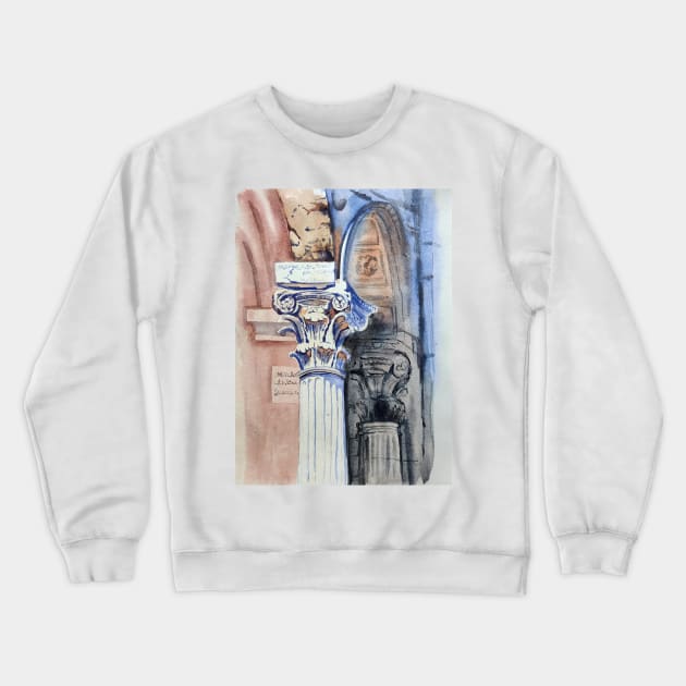 Old architecture, rome architecture Crewneck Sweatshirt by Ala Lopatniov